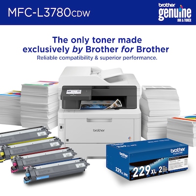 Brother MFC-L3780CDW Wireless Digital Color All-in-One, Laser Quality Output, Refresh Subscription Eligible