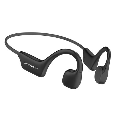 OPN Sound Osso Wireless Bone-Conduction Headphones with Microphone, Bluetooth, Black (OS1000BC)