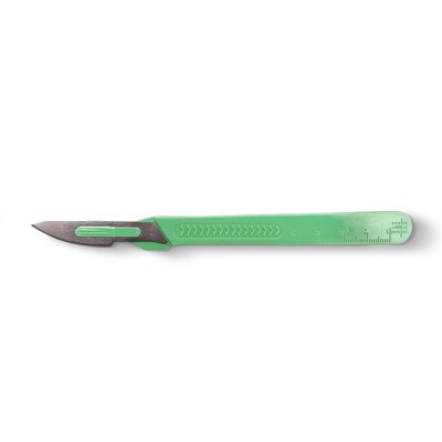 FifthPulse Sterile Disposable Scalpel, Stainless Steel #23 Blade Size, 10 Pack (FMN100612)