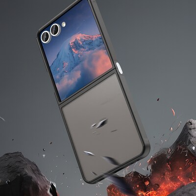 SaharaCase Venture Series Slim Case for Galaxy Z Flip7, Scorpion Black (CP00856)