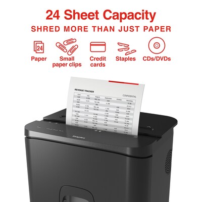 Staples 24-Sheet Cross-Cut Multi-Media Shredder (ST62156)