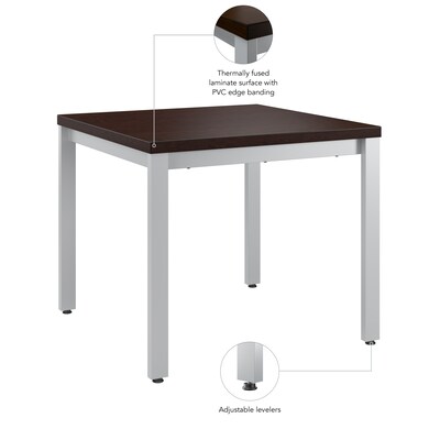 Bush Business Furniture Arrive 23"W x 23"D End Table, Mocha Cherry (AVT124MR)