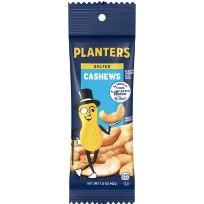 Planters Salted Cashews, 1.5 oz., 18 Bags/Pack (209-00626)