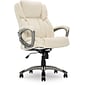 Serta Works Bonded Leather Executive Office Chair, American Beige (CH200112)