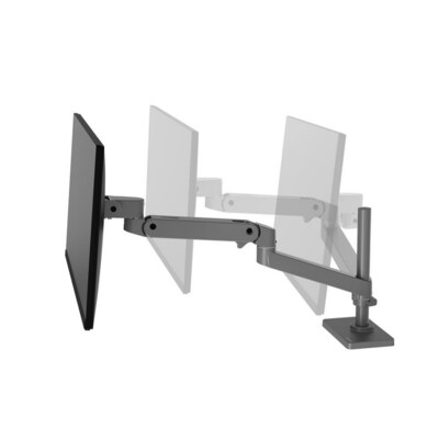 Ergotron LX Pro Adjustable Desk Mount Articulating Monitor Arm, Up to 34", Dark Gray (45-695-293)
