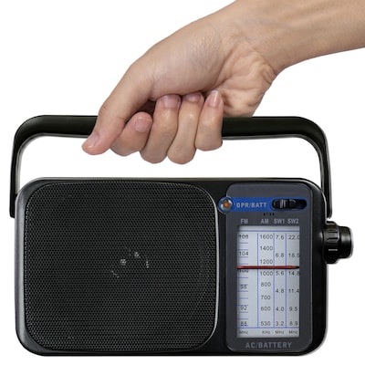 QFX AM/FM/Shortwave Radio, Black (QFXR24BLK)