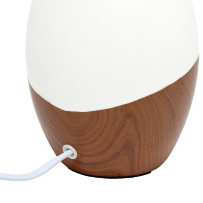 Simple Designs Strikers Basic Table Lamp, Dark Wood (LT1118-DWD)
