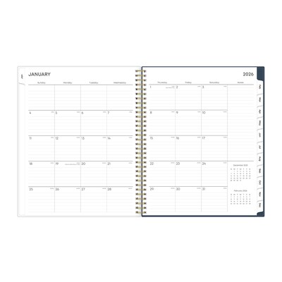 2026 Blue Sky Ashlyn 8.5" x 11" Calendar Year Weekly & Monthly Planner, Plastic Cover, Multicolored (143957-26)