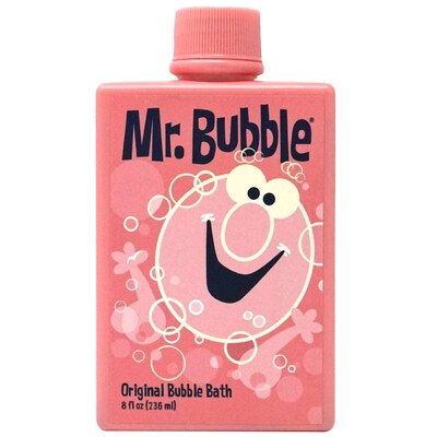 Mr. Bubble Original Bubble Bath, 8 oz Bottle, 4 Bottles/Bag, 12 Bags/Carton