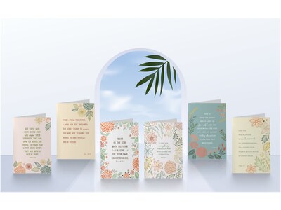 Better Office Bible Verses Encouragement Cards with Envelopes, 6" x 4", Assorted Colors, 50/Pack (64637-50PK)