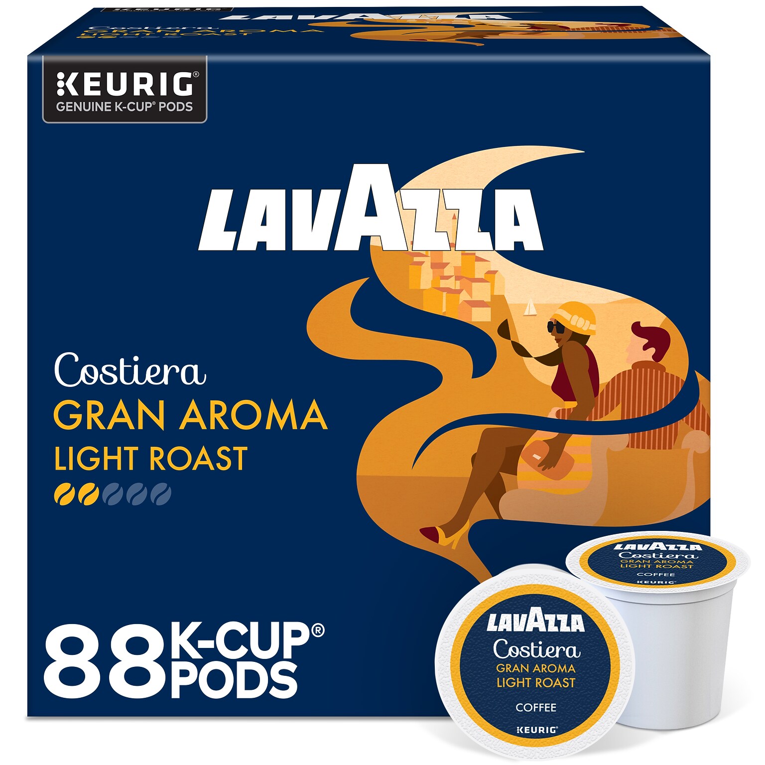 Lavazza Gran Aroma Coffee Keurig® K-Cup® Pods, Medium Roast, 88/Carton (6002CT)