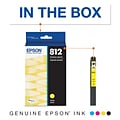 Epson T812 Yellow Standard Yield Ink Cartridge (T812420-S)