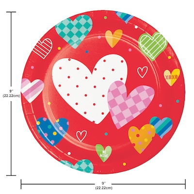 Creative Converting Vivacious Valentine Tableware Kit, Serves 8 (DTC9196E2A)