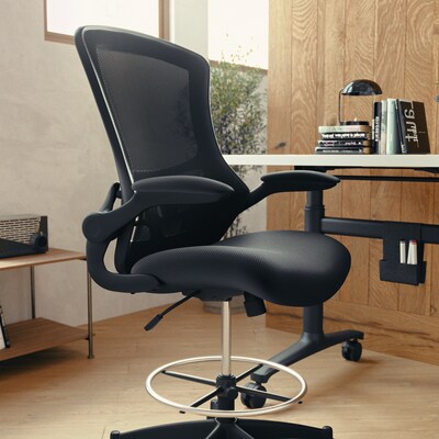 Flash Furniture Mid-Back Design Mesh Task Chair, Black (BL-X-5M-D-GG)