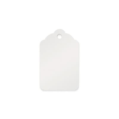 Nahanco 1" x 1 1/2" Unstrung All Purpose Merchandise Tag, White, 1000/Pack (4NS)