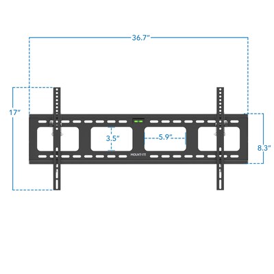 Mount-It! Heavy Duty Tilting TV Wall Mount for 43"-90" TVs (MI-318L)