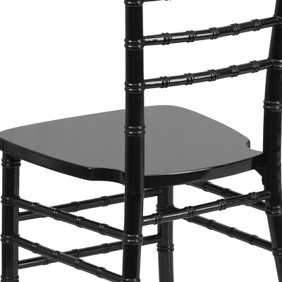 Flash Furniture HERCULES Series Wood Chiavari Chair, Black, 2 Pack (2XSBLACK)