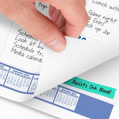 2027 AT-A-GLANCE 21.75" x 17" Monthly Desk Pad Calendar, White/Blue (SW200-00-27)