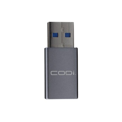 CODi USB A to USB C Adapter, Female to Male, Silver (ADP-AC10)