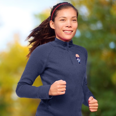 POD ADLT 1/4ZIP FLEECE PLLOVER FC