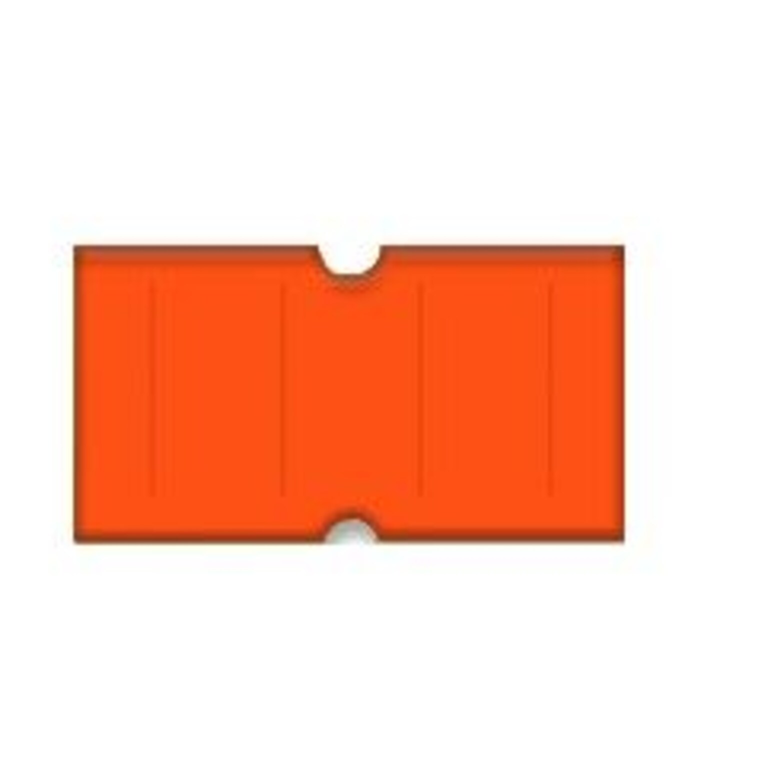 Garvey Punch Hole Label for Towa, Motex MX-5500, Freedom & Impressa Labelers, Flourescent Red, 1000/Roll (2112-31502)