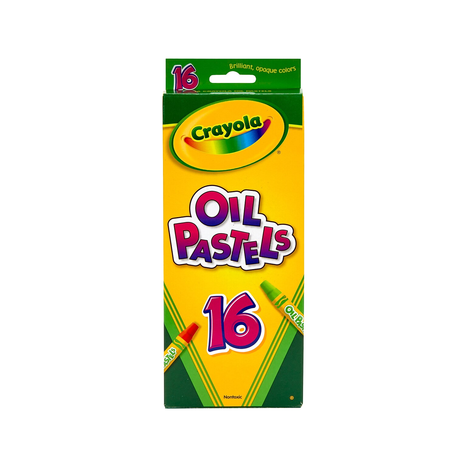 Crayola Oil Pastels, Assorted Colors, 16/Box (52-4616CT)