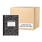 Roaring Spring Paper Products Composition Notebook, 7.88" x 10.25", College Ruled, 80 Sheets, Marble Black, 24/Case (77461cs)