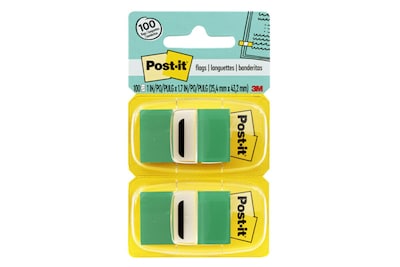 Post-it® Flags Value Pack, 1 Wide, Green, 600 Flags/Pack (680-GN12)