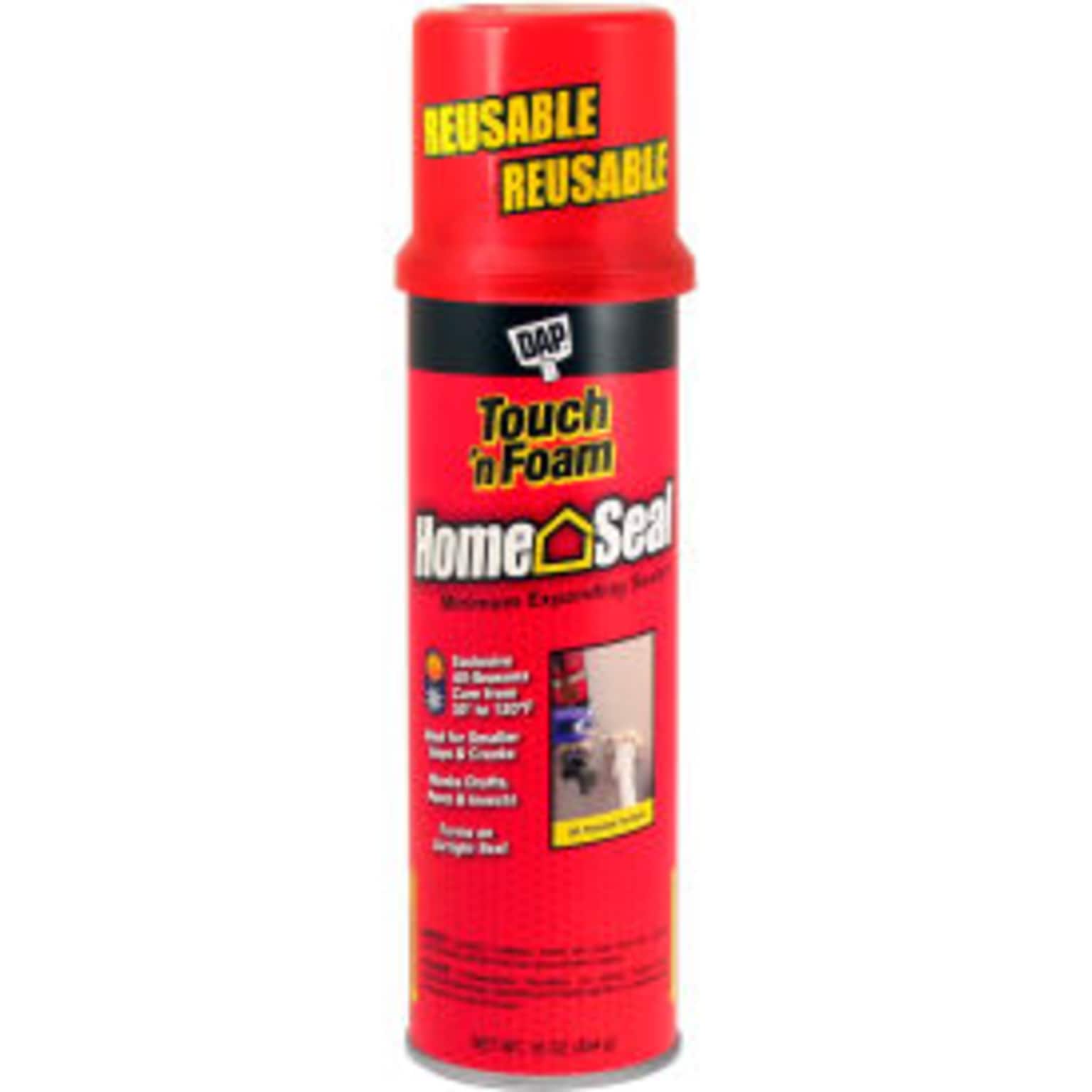 Dap Touch N Foam Home Seal Minimum Expanding Sealant, Cream, 12 oz., 12/Pack (B2321396)