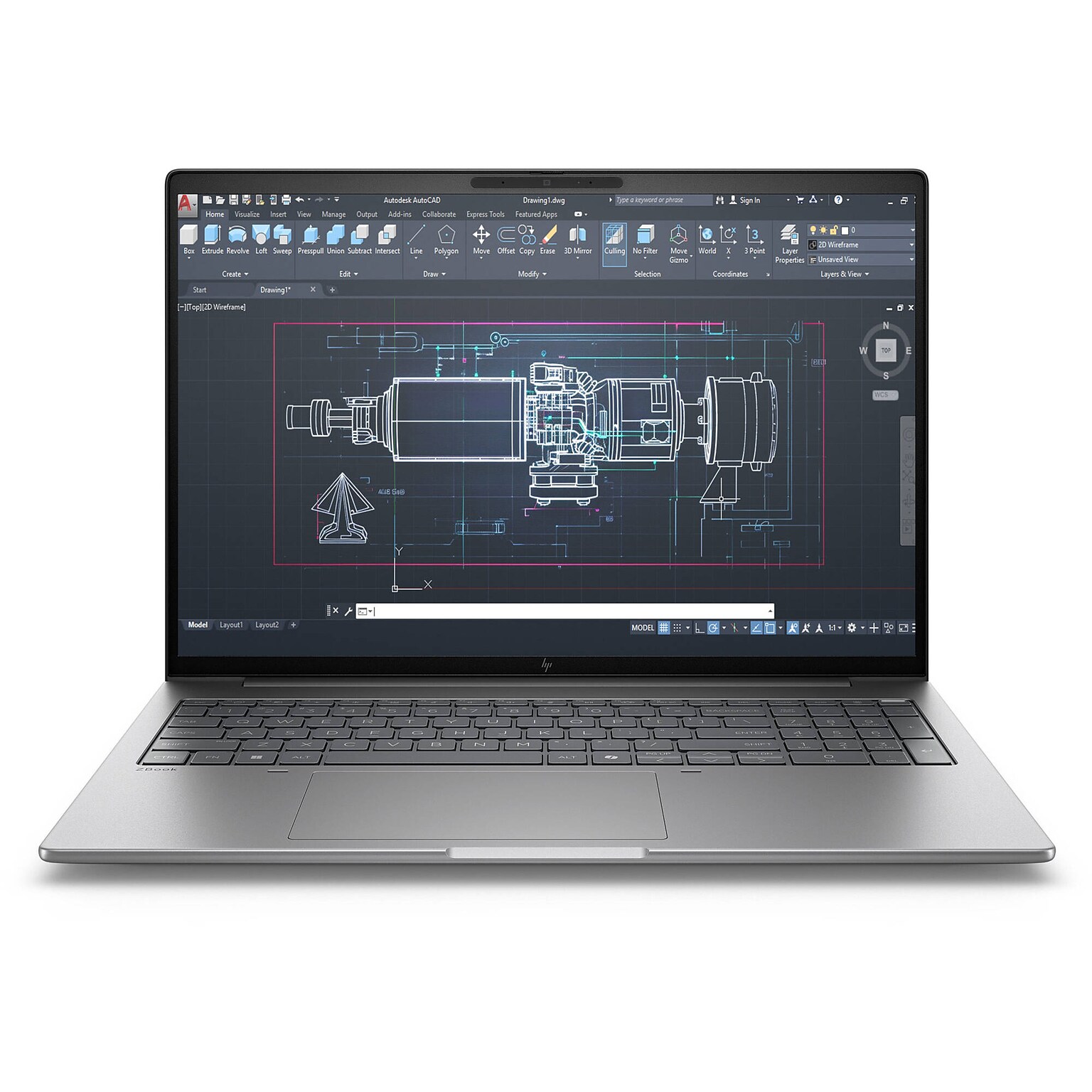 HP ZBook 8 G1i 16 Laptop, Intel Core Ultra 7 265H, 16GB RAM, 512GB SSD, NVIDIA RTX 500, Windows 11 Pro, Silver (BX7V4UT#ABA)