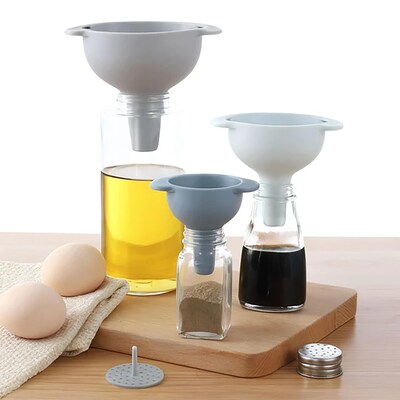 Stackable Funnel & Strainer Set