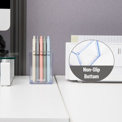 Mind Reader Plastic Pen Cup Holder, Clear (ACPEN-CLR)