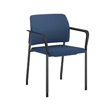 HON Accommodate Vinyl Upholstered Guest Stacking Chair, Elysian/Textured Charcoal, 2/Pack (HSGS6.F.E
