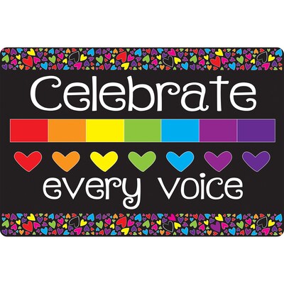 Ashley Smart Poly Computer Mouse Pad, 8 x 10, Celebrate Every Voice, 10/Pack (ASH97103)