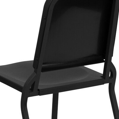 Flash Furniture HERCULES Series Plastic Stackable Melody Band/Music Chair, Black (HFMUSIC)