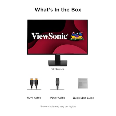 ViewSonic 27" FHD 120Hz LED Monitor, Black (VA2748-MH)
