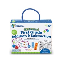 Learning Resources Skill Builders! First-Grade Addition & Subtraction Activity Set (LER1238)