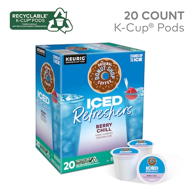 The Original Donut Shop Berry Chill Iced Tea Keurig K-Cup Pods, 20/Box (5000384762)