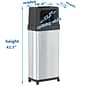 iTouchless Stainless Steel Trash Can with Dual Push Lid, 24-Gallon, Brushed (IT24DPS)