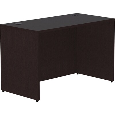 Lorell Essentials Series 48 W Desk Shell, Espresso (LLR18210)