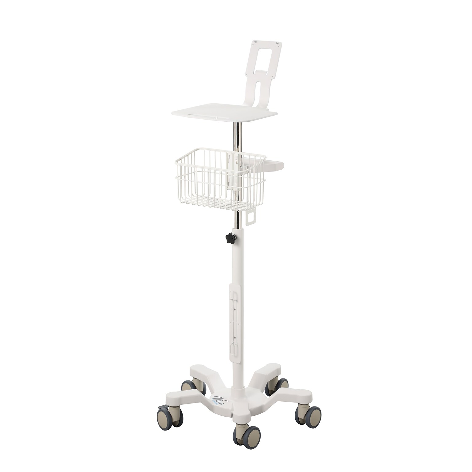 Viva Comfort Welch Allyn Connex Spot Monitor Adjustable Mobile Stand with Work Surface, White (ADI912-C-MP-02-MK)