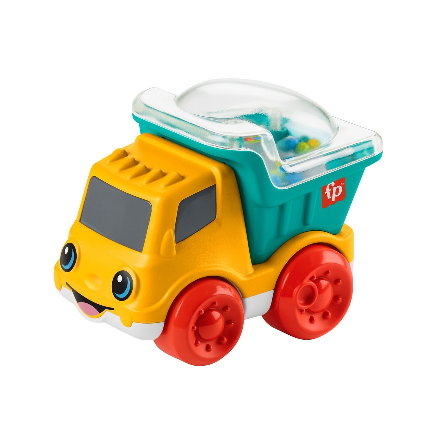 Fisher-Price Poppity Pop Dump Truck Push-Along Toy, 4/Pack (HRP28)