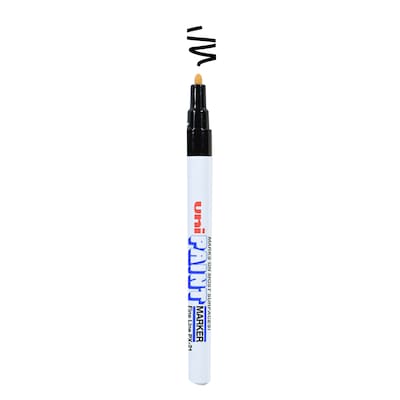 uni PAINT PX-21 Oil-Based Paint Marker, Fine Line, Black (63701)