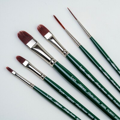 Silver Brush Ruby Satin Grass Combs, Assorted Brushes, 6/Pack (SLVRS2550)