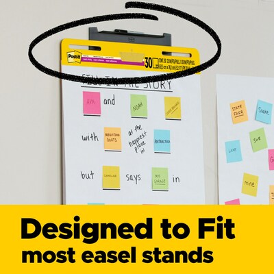 Post-it Super Sticky Wall Easel Pad, 25 x 30, 20 Sheets/Pad, 3 Pads/Pack (559 VAD20 3PK)