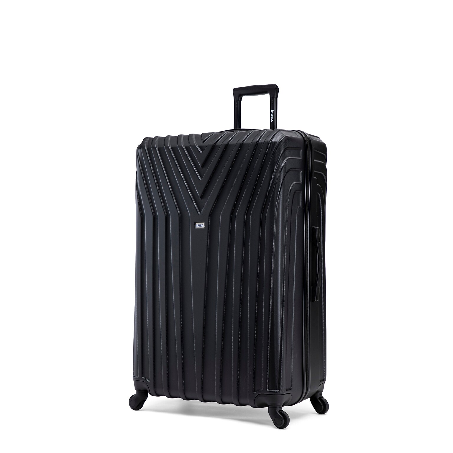 InUSA Vasty 33.86 Hardside Suitcase, 4-Wheeled Spinner, TSA Checkpoint Friendly, Black (IUVAS00XL-BLK)