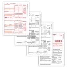 ComplyRight® 2023 1099-DIV Tax Form, 4-Part, Copies A, B, C and/or State, 2-Up, 10/Pack (610710)