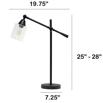 Lalia Home Vertically Adjustable Desk Lamp, Black (LHD-2001-BK)
