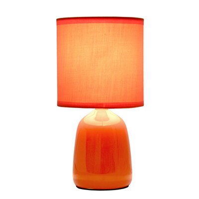 Simple Designs Table Lamp, Orange (LT1134-ORG)