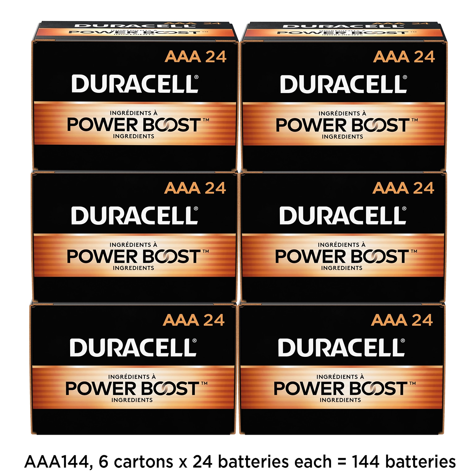 Duracell Coppertop AAA Alkaline Battery, 144/Carton (MN2400BKD)